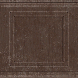 Wood Wainscoting Brown